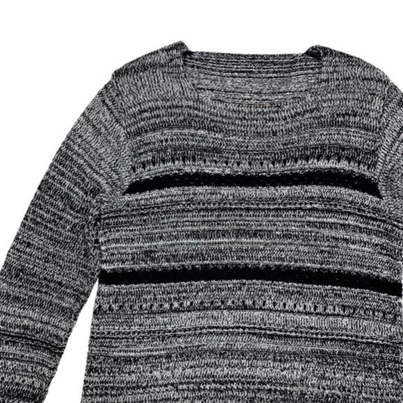 (Up To 50% Off SALE) Heathered Knit Crewneck Cardigan Sweater - Picture 3 of 3